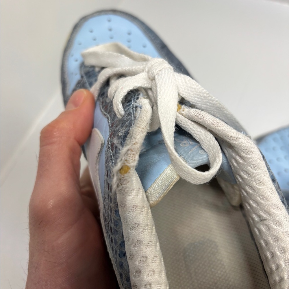 Nike Air Force 1 Low Blue Leather Sneakers Women’s 9 Vintage - Picture 11 of 12